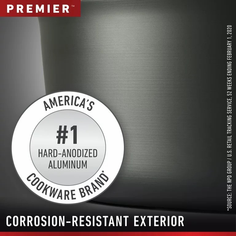 Calphalo® Premier Hard-Anodized Nonstick Cookware, 11-Inch Square คาลฟาลอน พรีเมี่ยม กระทะแบนสี่เหลี่ยม ขนาด 11 นิ้ว