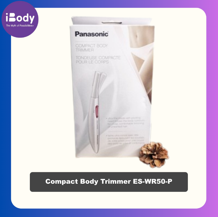 Panasonic® Compact Body Trimmer ES-WR50-P พานาโซนิค เครื่องโกนขนร่างกาย แบบไร้สาย สำหรับผู้หญิง ขนใบหน้า ขนบิกินี่ ขน