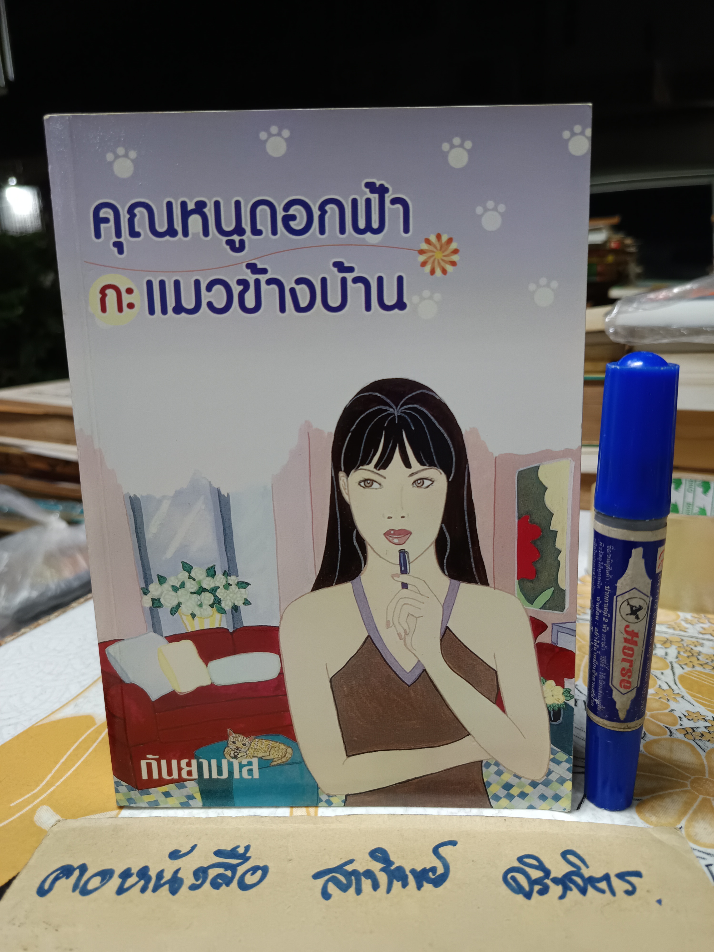 คุณหนูดอกฟ้ากะแมวข้างบ้าน (เล่มเดียวจบ) - กัญญามาศ พิมพ์ครั้งแรกพ.ศ 2547 สำนักพิมพ์เพื่อนดี
