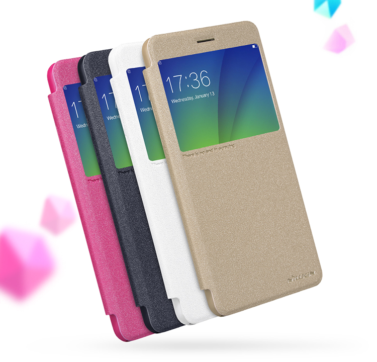 Case Oppo R9s Plus #เคสฝาพับ NILLKIN รุ่น Sparkle Window ใช้งานได้สะดวก