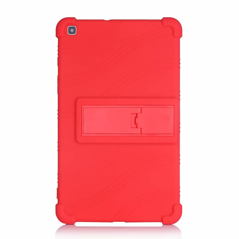 Case Samsung Galaxy Tab A 8.0 2019 SM-T290 T295 T297 #เคสฝาหลังซิลิโคนนิ่มมีขาตั้ง Soft Silicone Case Back Cover with Stand