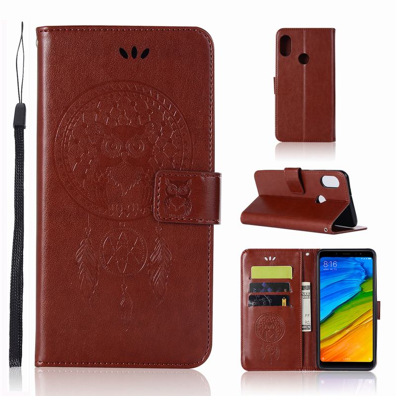 Case Xiaomi Redmi S2 #เคสฝาพับแบบกระเป๋าสตางค์ฝาพับหนัง PU ลายนกฮูก Dream Catcher Owl