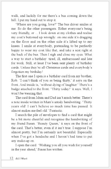 หนังสืออ่านนอกเวลาภาษาอังกฤษเรื่อง: All I Want+MP3 (ระดับ 5) All I Want+MP3 (Level 5) 我的愿望清单（第5级)+MP3