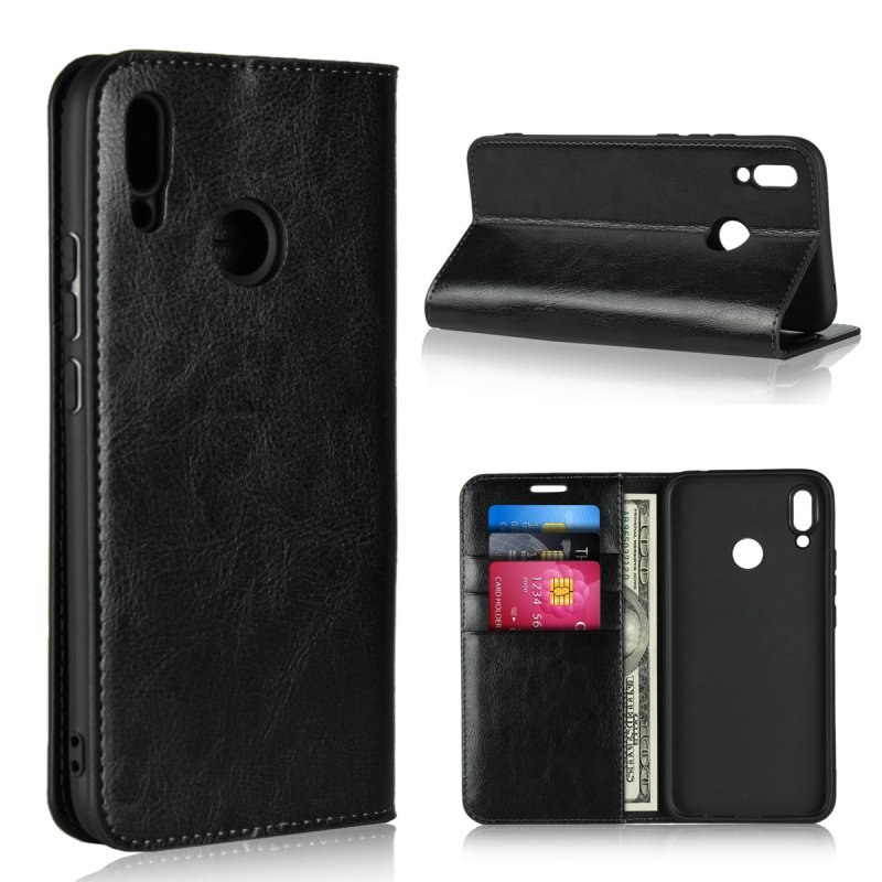 Case Huawei nova 3i #เคสฝาพับหนังแบบกระเป๋าสตางค์คุณภาพดี Crazy Horse Genuine Leather Cover