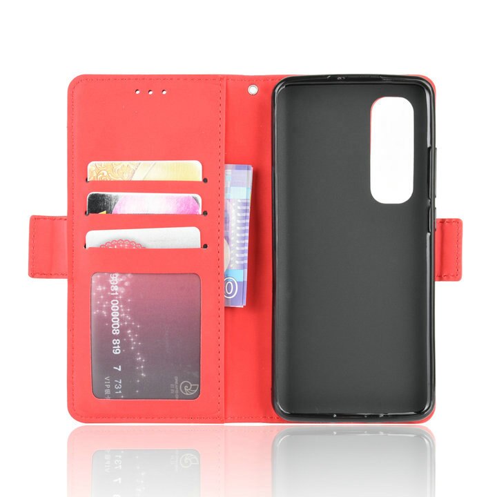 Case Xiaomi Mi Note 10 Lite #เคสฝาพับหนัง PU มีที่เสียบการ์ดหลายช่อง Multiple Card Slots PU Leather Cover