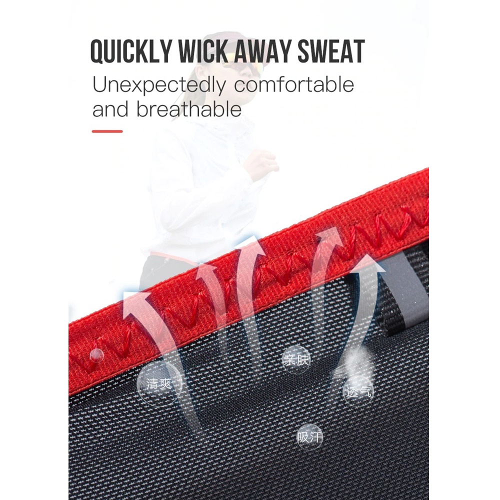 กระเป๋าคาดเอว AONIJIE แบบบาง ใส่ขวดน้ำได้ แถมฟรีขวดน้ำพับได้ 250ml(A17)