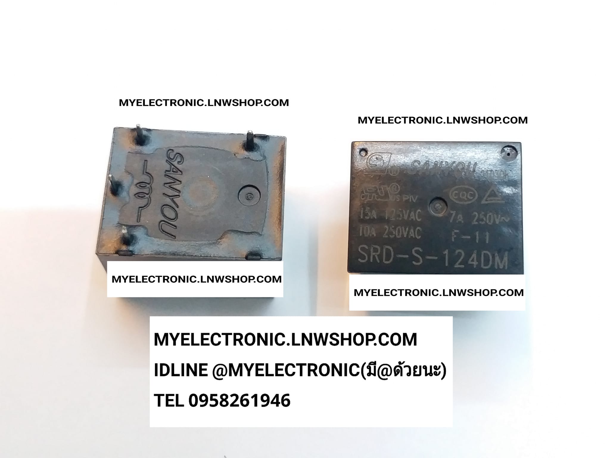 ขาย SRD-S-124DM รีเลย์คอยล์24V4ขา ขนาด กว้าง19.5 ยาว15 สูง15มม. 19.5x15x15MM. คอยล์24V 4ขาลงปริ้น RELAY4ขาลงปริ้น รีเลย์4ขาลงปริ้น รีเลย์ RELAY 4ขา ลงปริ้น รีเลย์เตารีด ไอน้ำ ไฟฟ้าราคา ตัวละ . . . หน่วย บาท