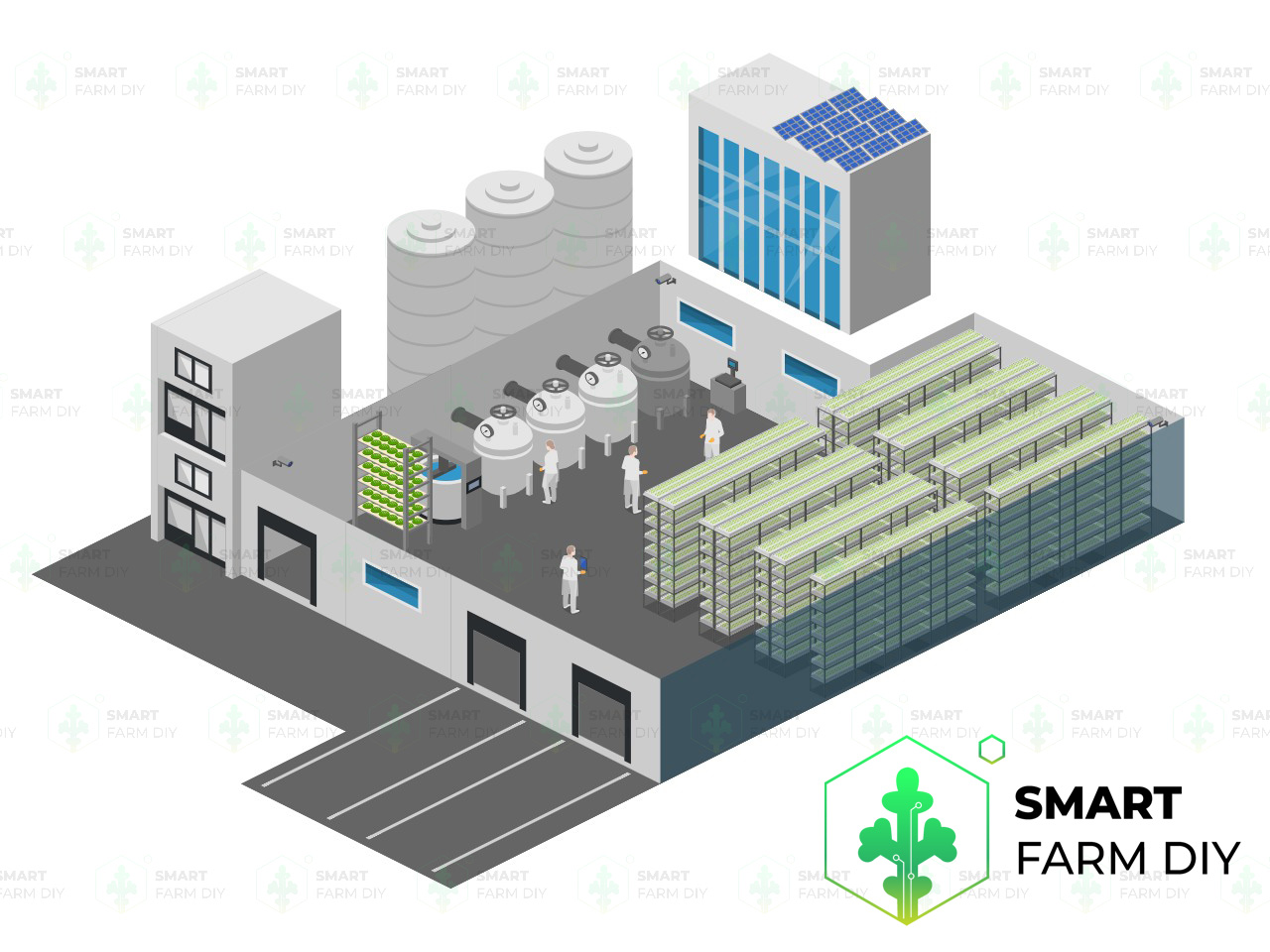 รับออกแบบผังฟาร์ม Plant Factory Farm