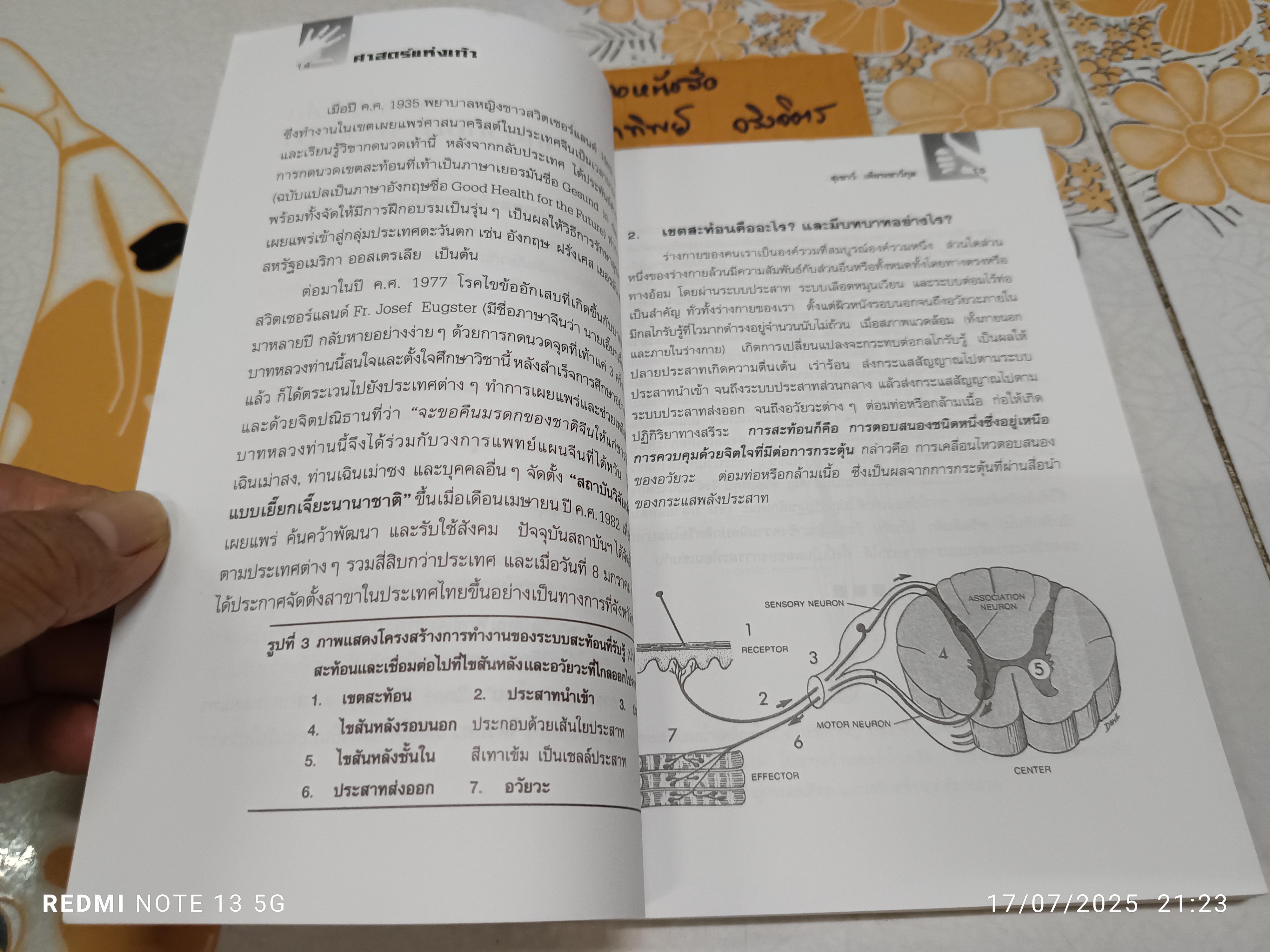 ศาสตร์แห่งเท้า โดย แพทย์จีนสุเชาว์ เพียรเชาว์กุล พิมพ์ครั้งที่ 4/2549 สำนักพิมพ์สุขภาพใจ