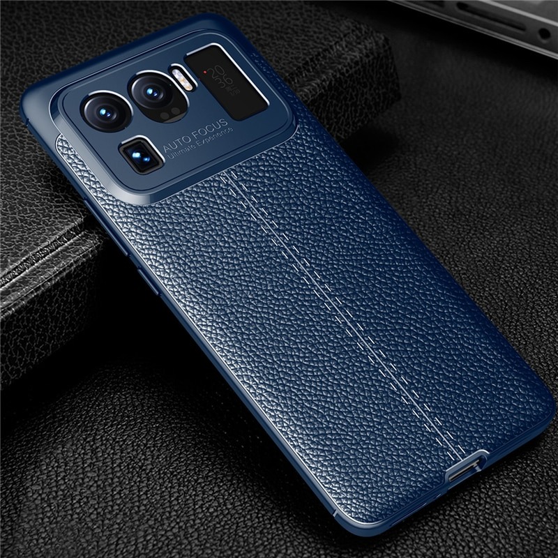 เคส Xiaomi Mi 11 Ultra #เคสฝาหลัง TPU ผิวลิ้นจี่ช่วยป้องกันลายนิ้วมือและกันลื่นได้ดี