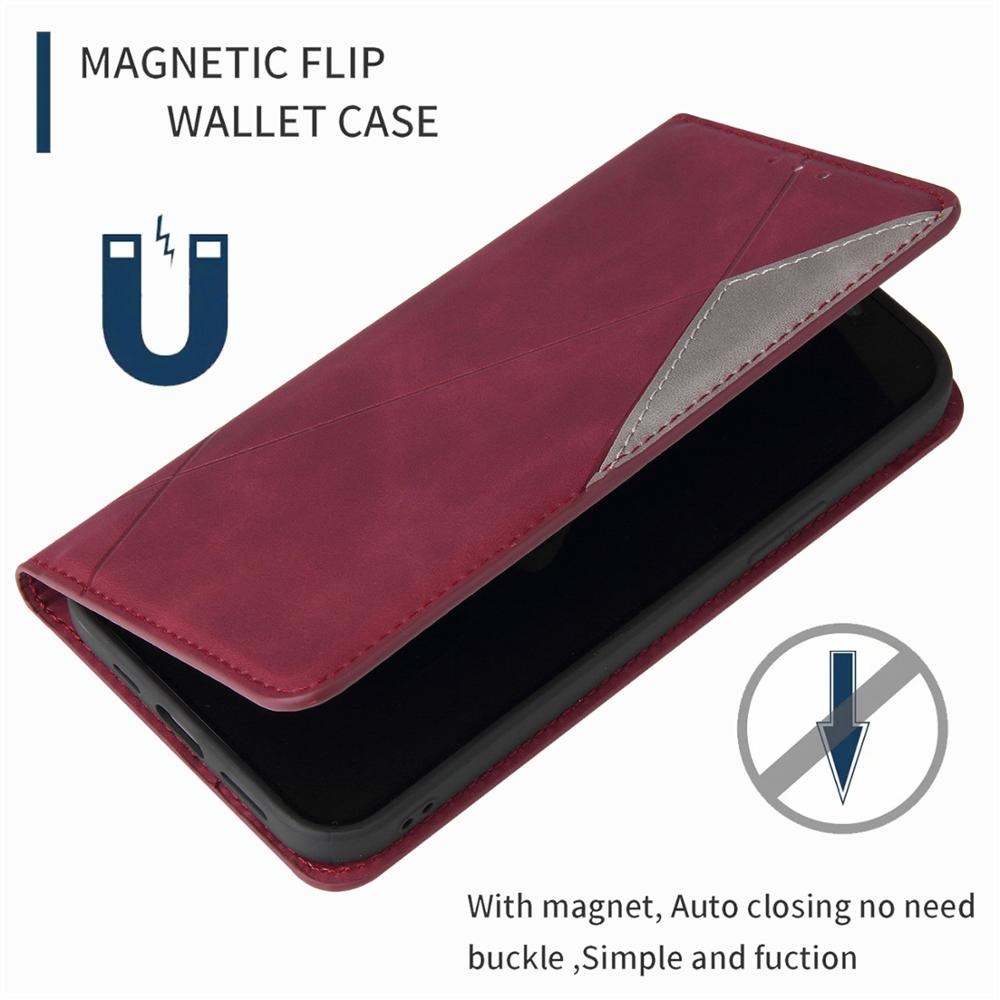 เคส Samsung Galaxy A70#เคสฝาพับหนัง PU มีช่องเสียบ ID บัตรอื่นๆในตัว Geometric Pattern Leather Card Holder Protective