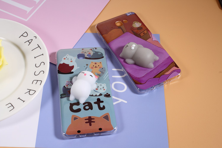 เคส Samsung Galaxy J7 Prime แบบฝาหลัง Squishy 3D Pinch ซิลิโคน Sea Lion