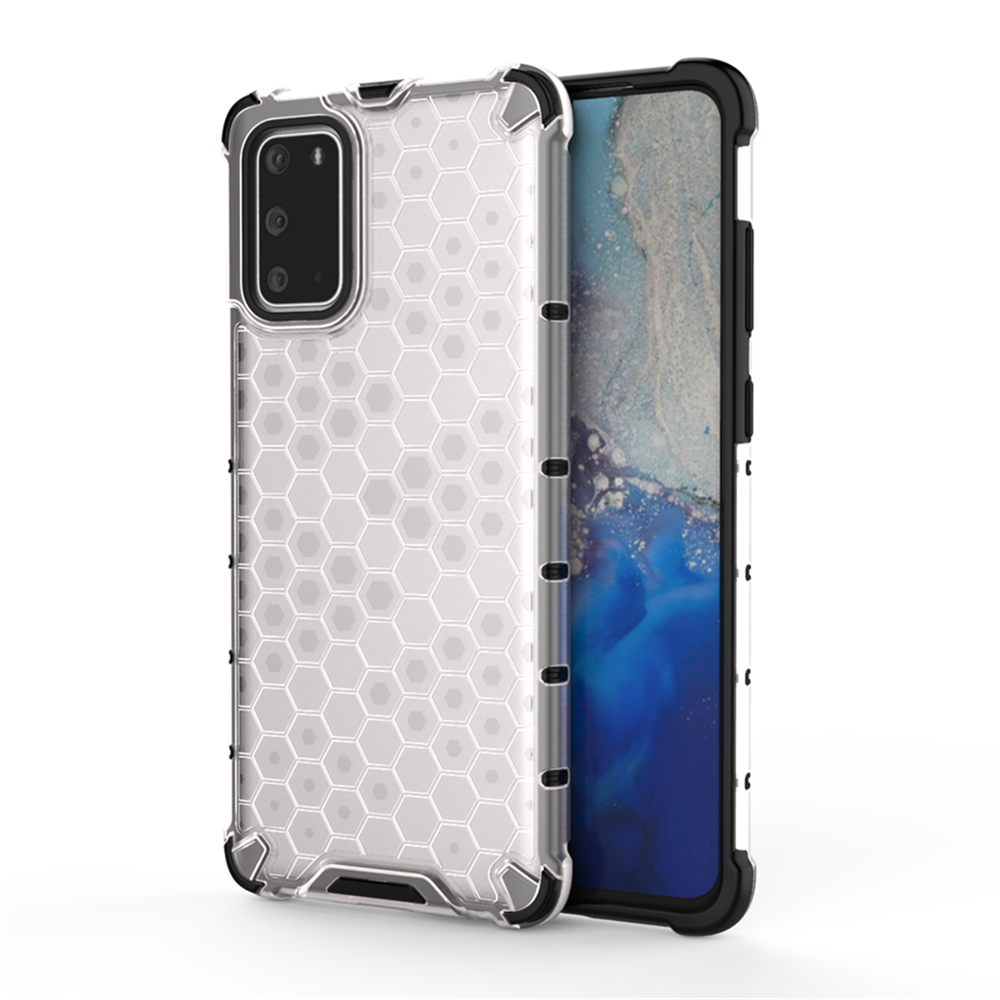 เคส Samsung Galaxy S10 Lite #เคสฝาหลังกันกระแทก Honeycomb Shock Absorber TPU + PC + Silicone Hybrid