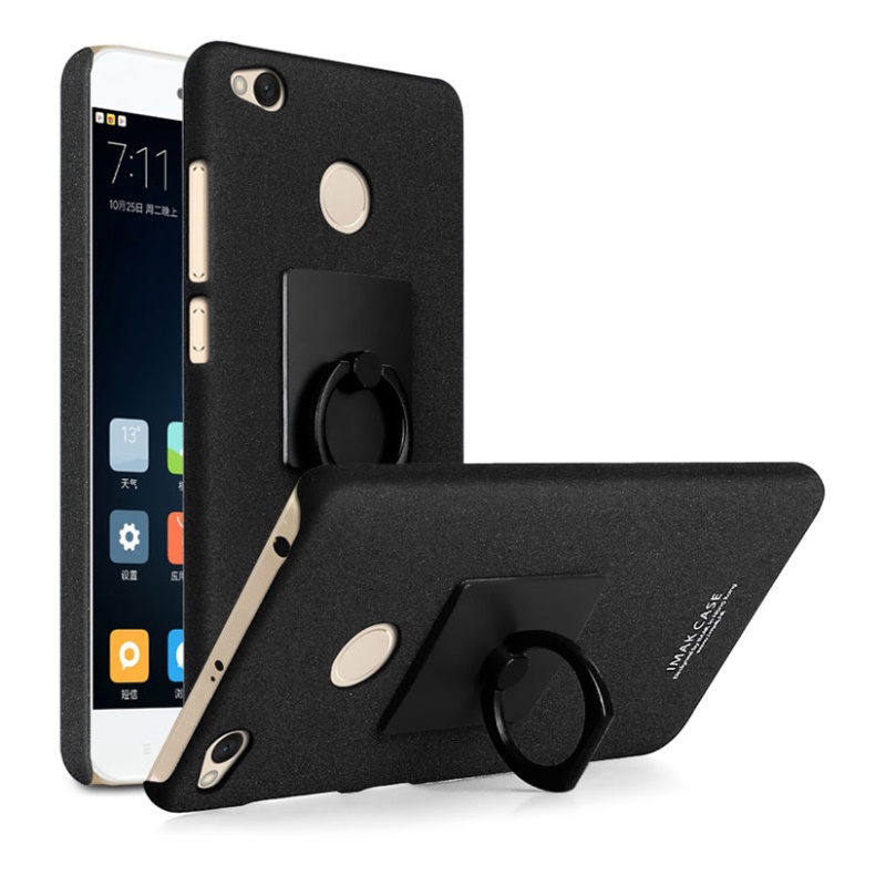 เคส Xiaomi Redmi 4X #เคสฝาหลัง IMAK มีแหวนสวมนิ้ว Stent PC Mobile Cover Case + ฟิล์มหน้าจอ