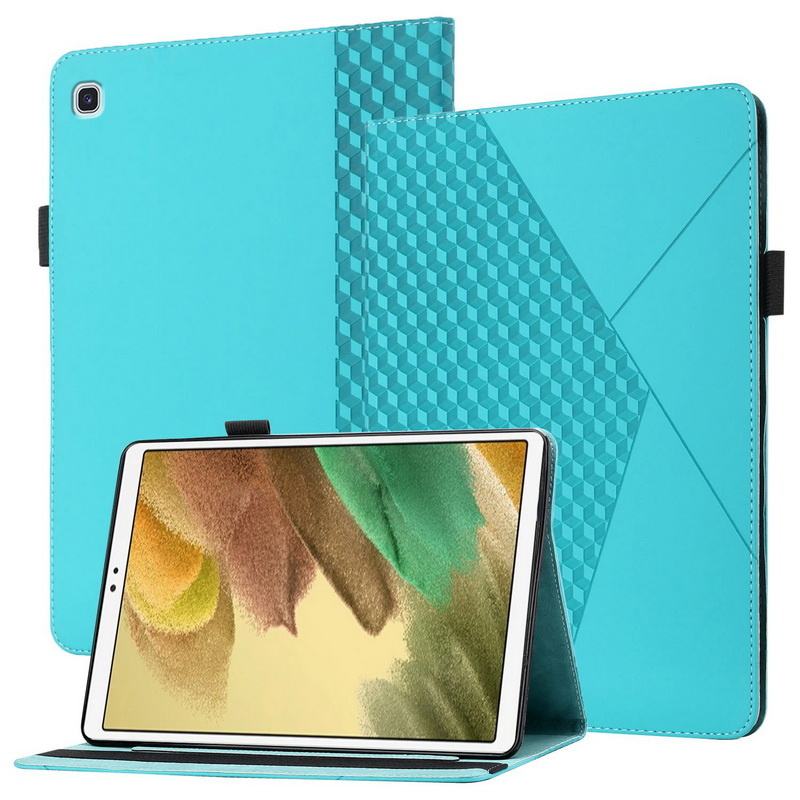 เคส Samsung Galaxy Tab A7 Lite 8.7" (T220,T225) #เคสฝาพับหนัง PU มีช่องใส่บัตร Embossed Flip Leather Case