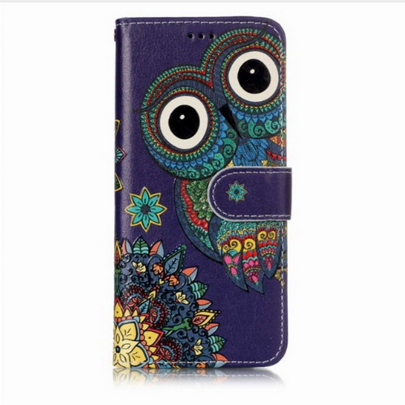 เคส Samsung Galaxy S9+ G965 #เคสฝาพับพิมพ์ลาย Rubberized Patterned PU Leather