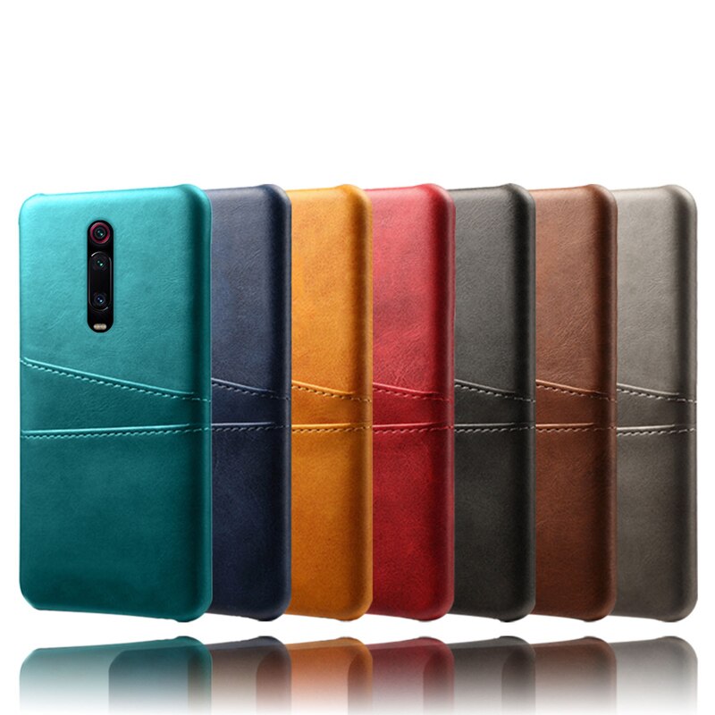 เคส OnePlus 7 Pro #เคสฝาหลังหุ้มหนัง Double Card Slots PU Leather Coated