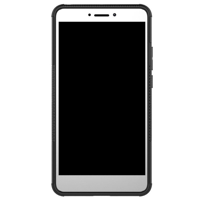 เคส Xiaomi Mi Max 2 #เคสฝาหลังไฮบริดรูปแบบยางรถยนต์ Kickstand TPU + PC 2 in 1
