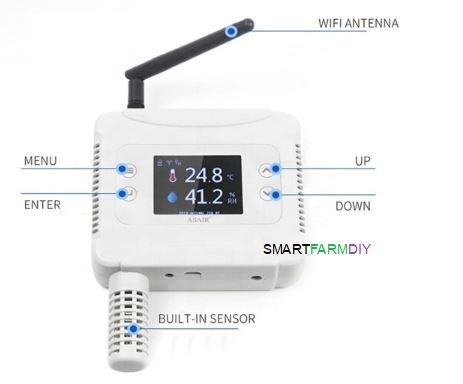 Sensor Temperature Humidity RS485 LCD Wireless