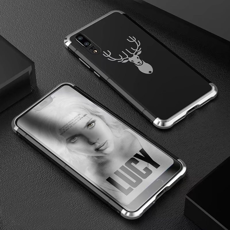 เคส Huawei P20 Pro #เคสกรอบโลหะกันชน Guardian Series Metal Bumper Frame Plastic Case