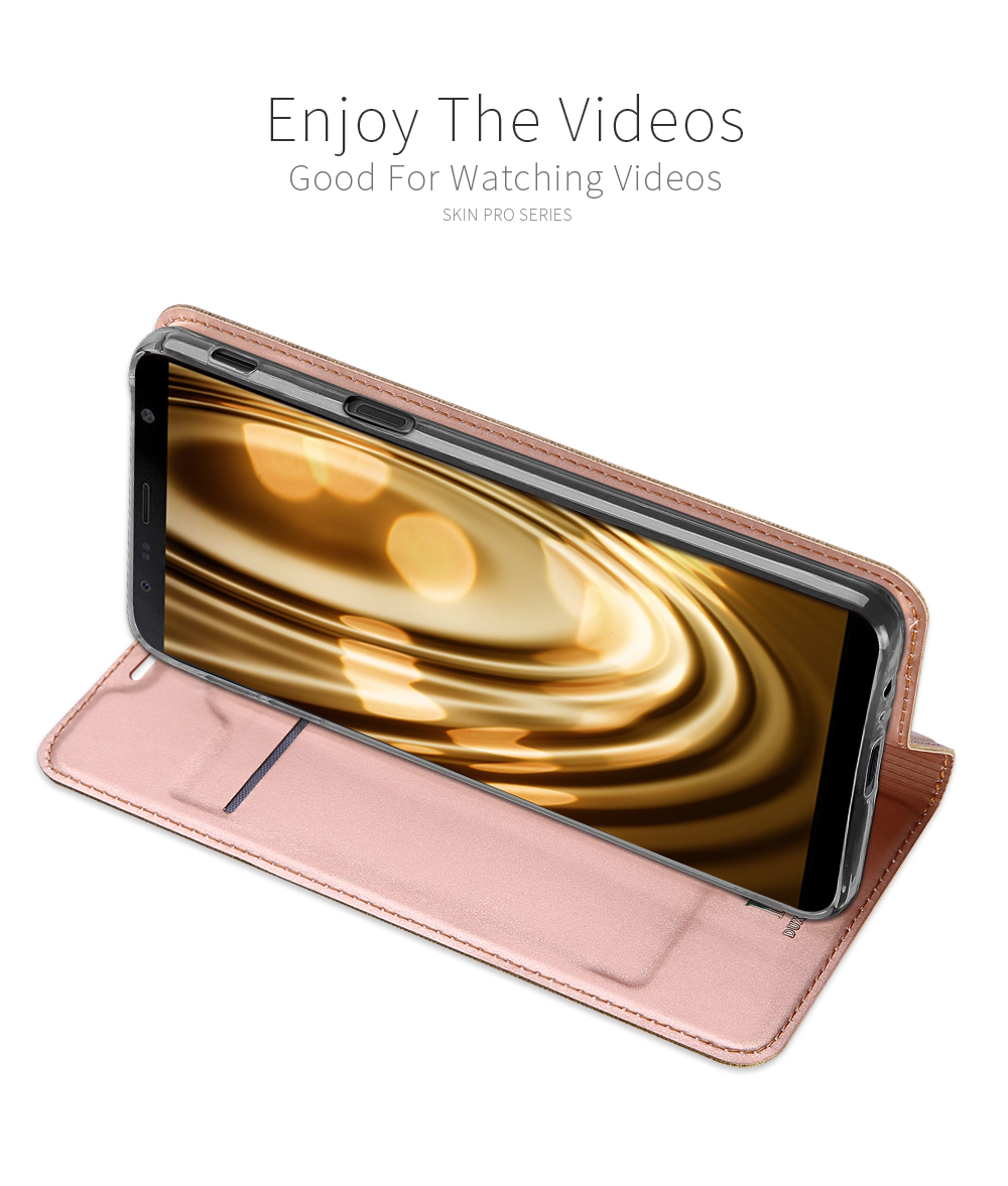 Case Samsung Galaxy J4+ #เคสฝาพับ DUX DUCIS Skin Pro Series คุณภาพดีราคาถูก