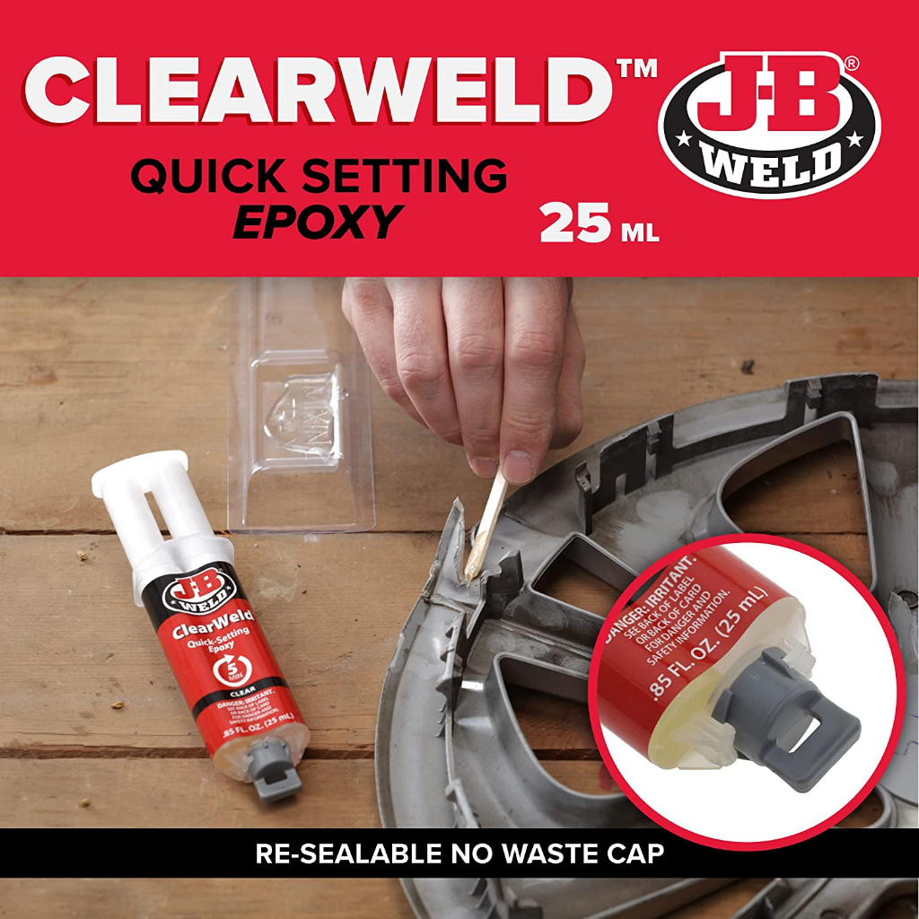 J-B Weld® ClearWeld Quick-Setting Epoxy 5 Minute อีพ็อกซี่ กาวอเนกประสงค์