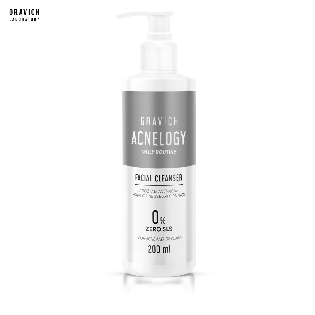 Gravich Acnelogy Corrective Facial Cleanser 200 ml. เจลล้างหน้าสำหรับผิวเป็นสิว