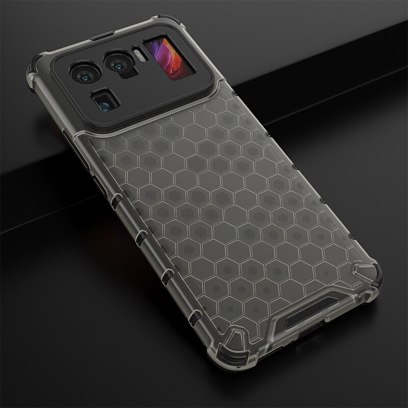 เคส Xiaomi Mi 11 Ultra #เคสฝาหลังกันกระแทก Honeycomb Shock Absorber TPU + PC + Silicone Hybrid