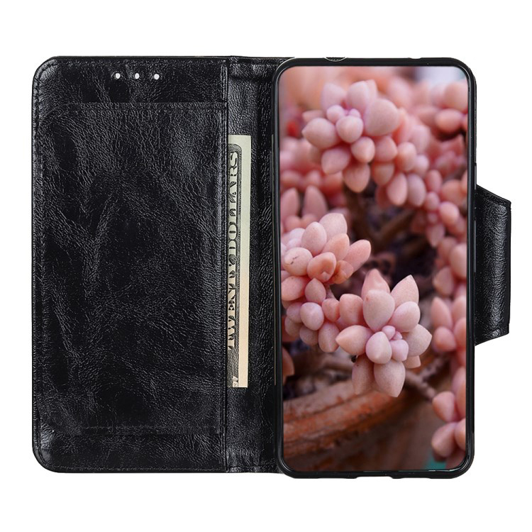 Case OPPO Reno 2F #เคสแบบฝาพับหนัง PU ผิวหนังม้ามีช่องเสียบการ์ด 6 ช่อง Crazy Horse 6 Card Slots Leather
