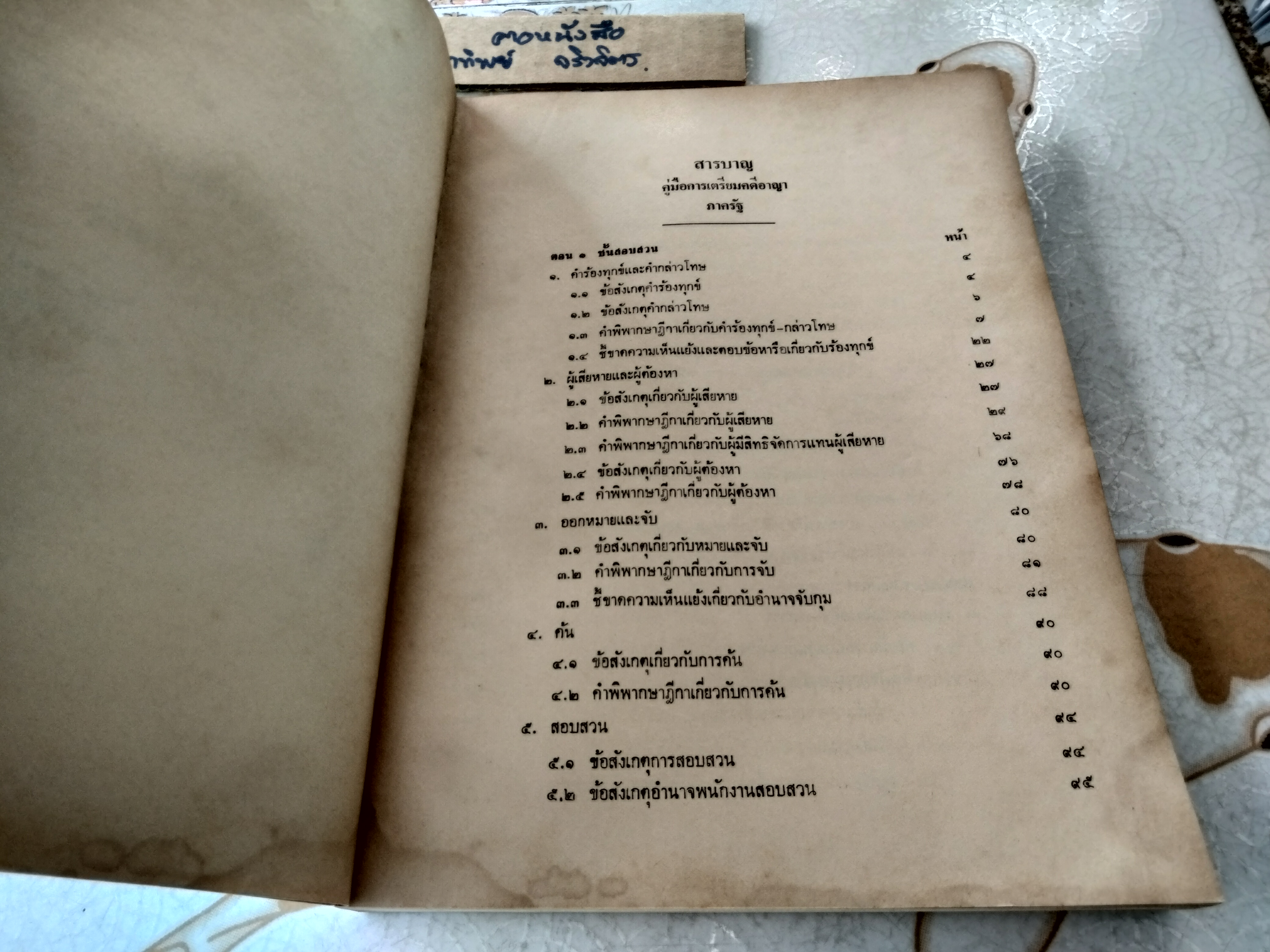 คู่มือ การเตรียมคดีอาญา ภาครัฐ โดย สมพร พรหมหิตาธร พิมพ์ปี 2526 **สินค้าหมด**