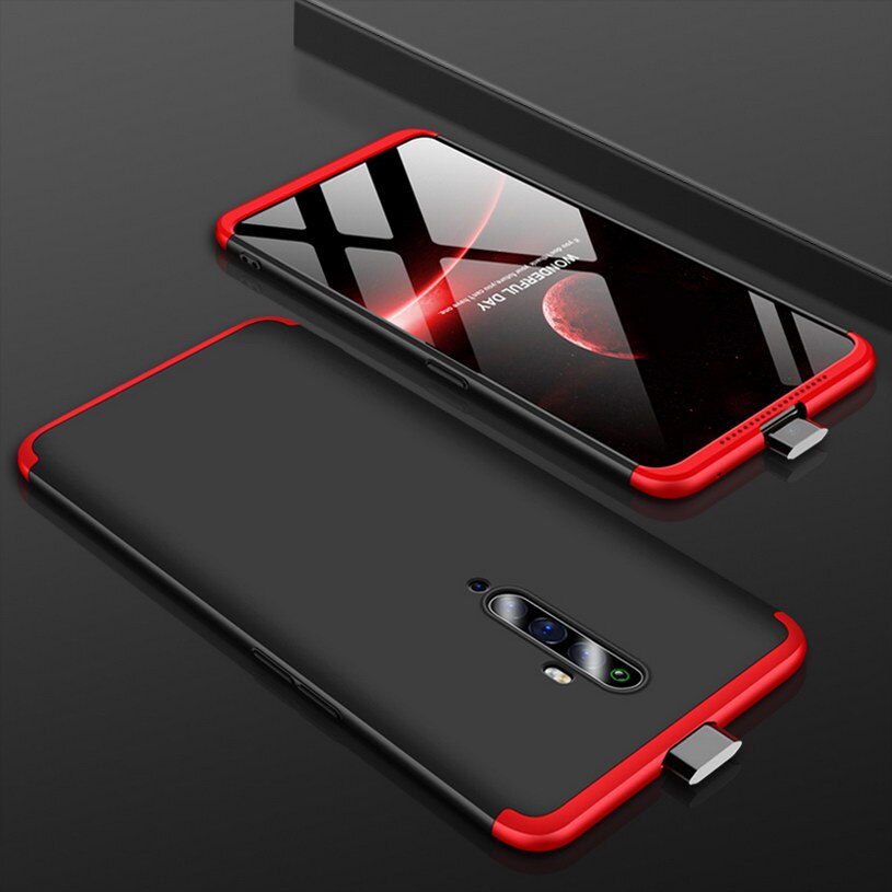 เคส OPPO Reno 2F #เคสฝาหลังพลาสติกแข็ง Detachable All-wrapped Matte แยกชิ้นได้