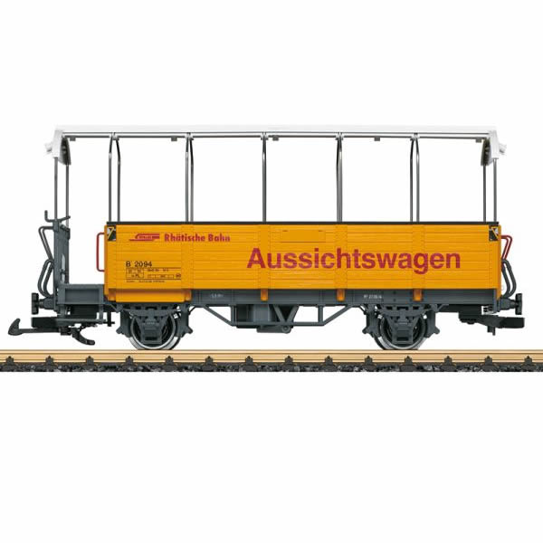 LGB Model train RhB Observation Car