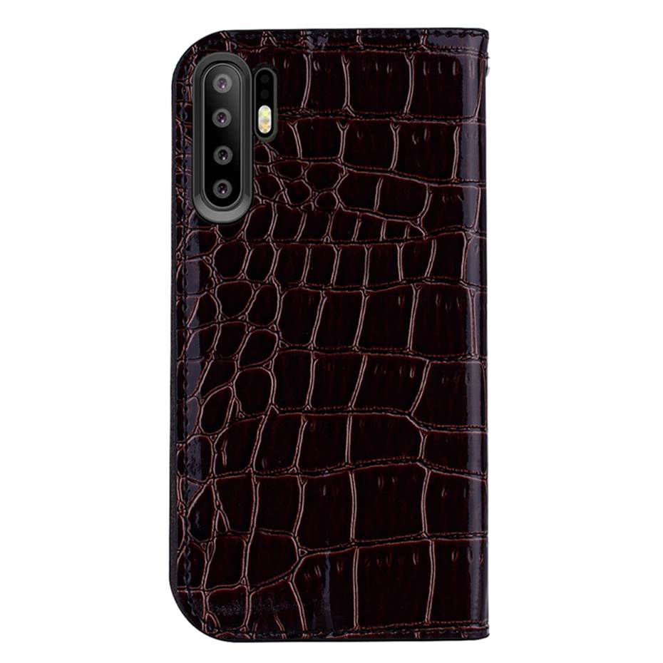 Case Huawei P30 Pro #เคสฝาพับหนัง PU ลายหนังจระเข้ Crocquile Texture Glittery Sequins Splicing มีช่องใส่การ์ด