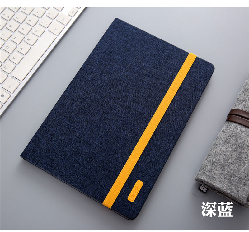 เคส Huawei MediaPad M5 8.4 นิ้ว #เคสฝาพับหนัง PU ผิวผ้าคุณภาพสูง Silicon+Cloth PU Leather Skin