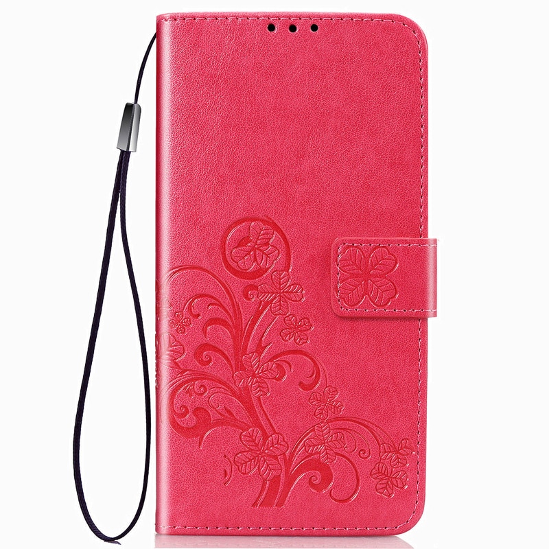 Case Huawei Mate 30 Pro #เคสแบบฝาพับมีช่องใส่บัตร Imprint Clover Pattern Leather Wallet