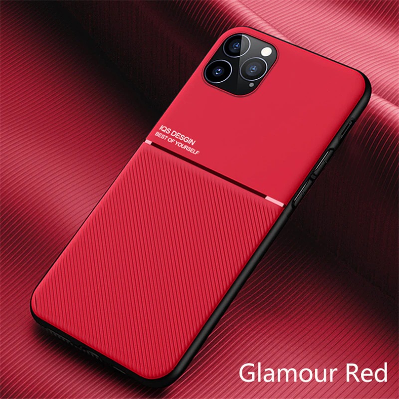 เคส iPhone 14#เคสแบบฝาหลัง TPU เคลือบหนัง PU สไตล์ธุรกิจที่เรียบง่ายมีแผ่นเหล็กในตัว Minimalist Business Style Leather Coated TPU Built-in metal magnetic plate