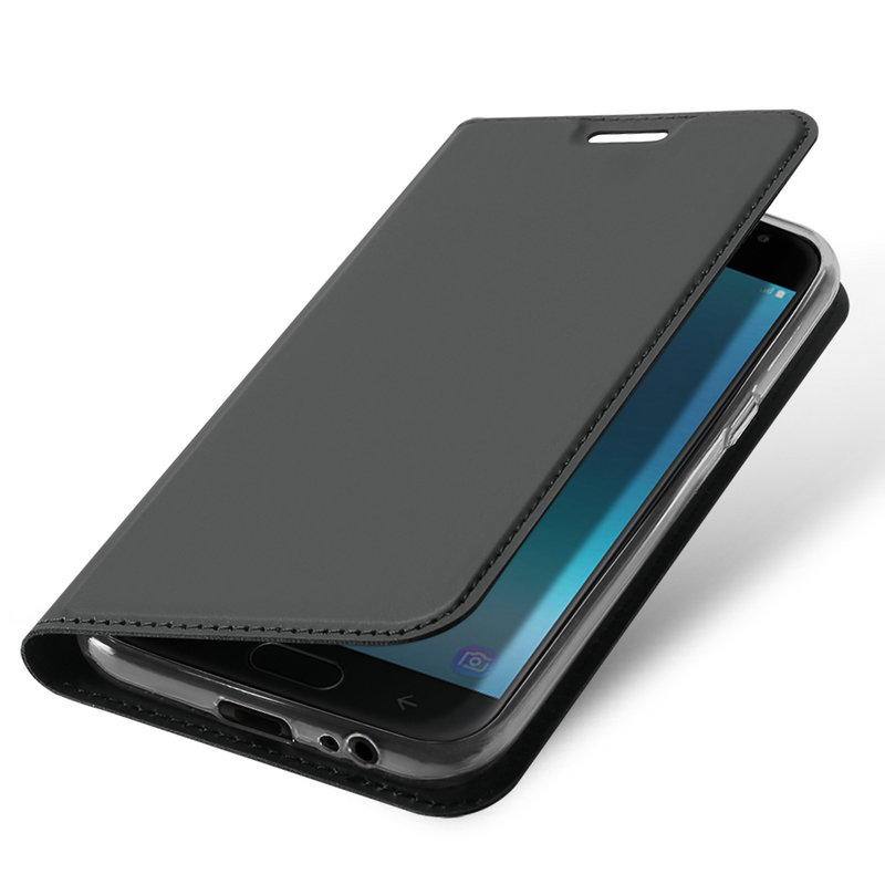 เคส Samsung Galaxy J4 (2018) #เคสฝาพับ DUX DUCIS Skin Pro Series คุณภาพดีราคาถูก