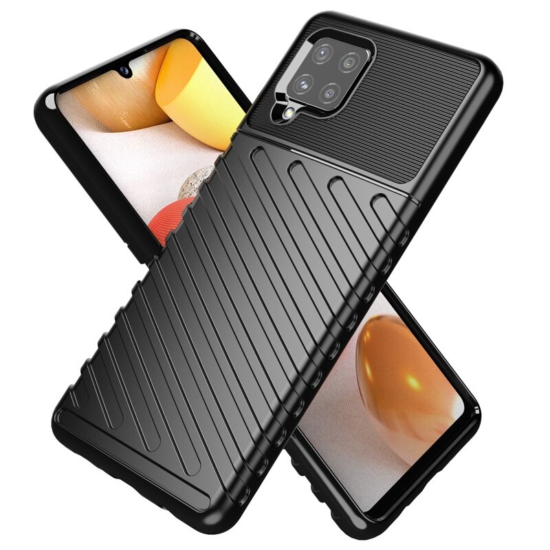Case Samsung Galaxy A42 5G #เคสฝาหลัง TPU อ่อน Thunder Series Twill Texture Soft TPU