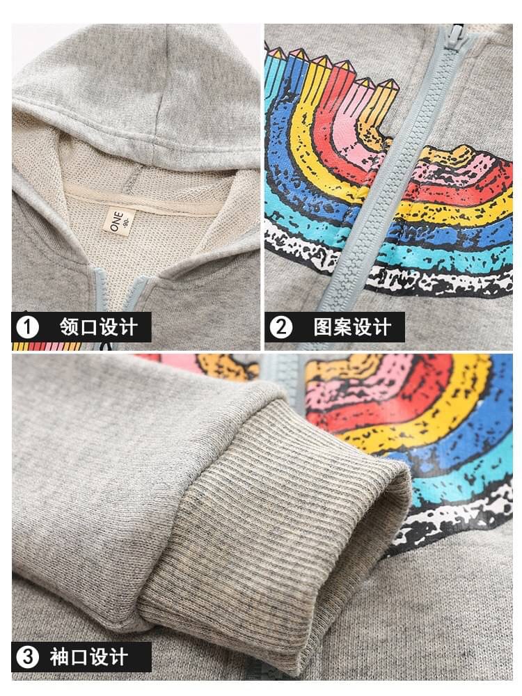 เสื้อกันหนาวเด็กมีฮู้ด