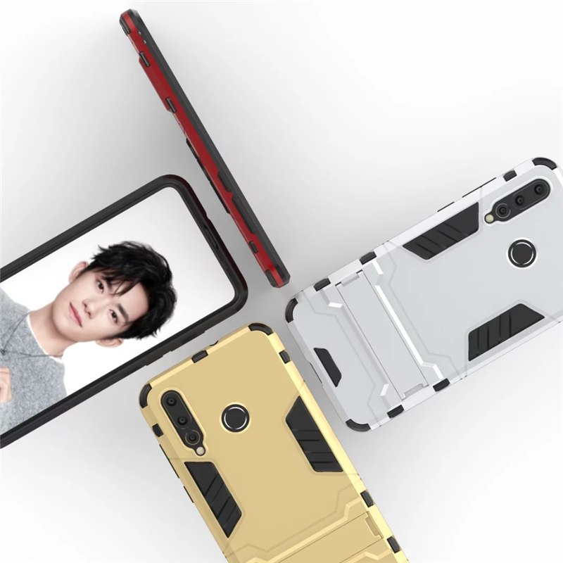 Case Huawei nova 4 #เคสฝาหลังพลาสติก ไฮบริด TPU + Kickstand