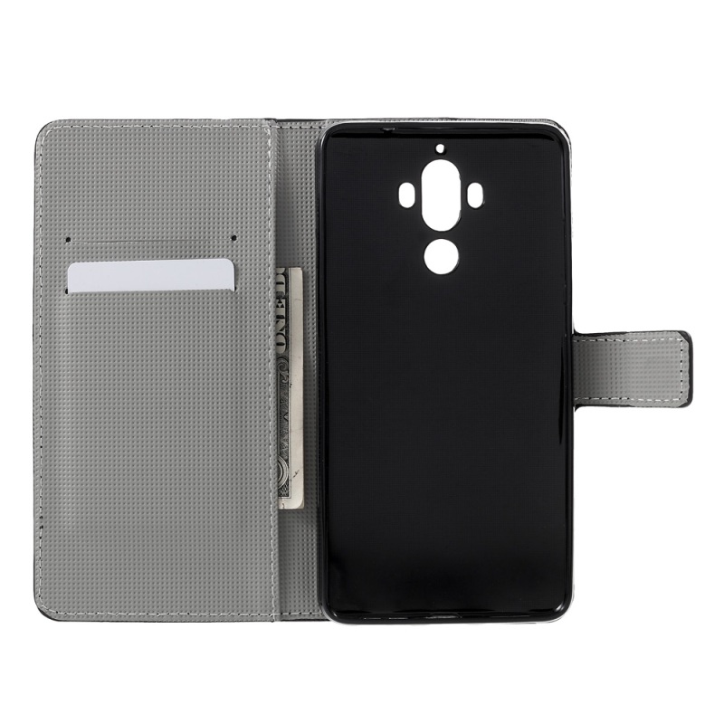 Case Huawei Mate 9 เคสฝาพับพิมพ์ลาย สไตล์กระเป๋าสตางค์