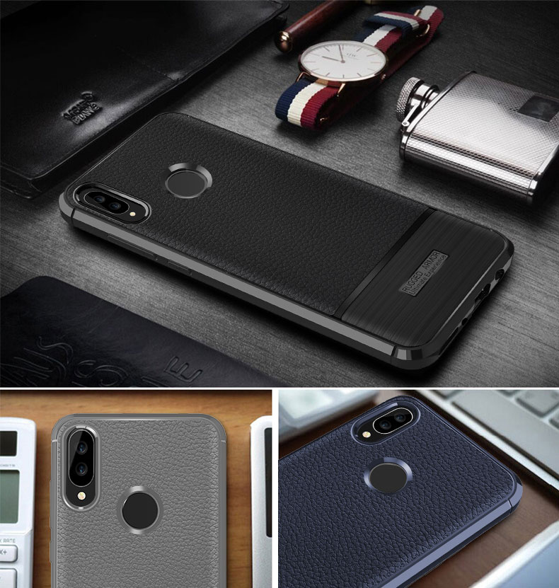 เคส Huawei Nova 3 #เคสฝาหลัง TPU นิ่มผิวลิ้นจี่กันลื่นสีสันสวยงามคุณภาพดีราคาถูก