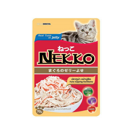 Nekko(เนกโกะ) เปียกซอง รสทูน่า+ปูอัด