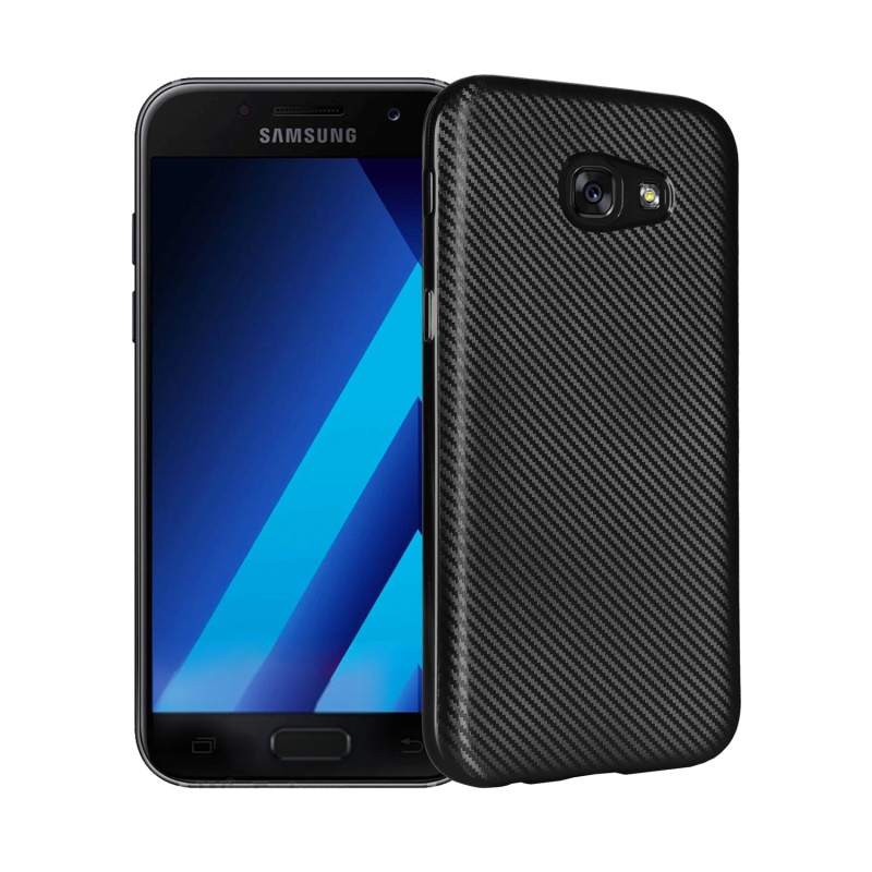 Case Samsung Galaxy A7 2017 #เคสคาร์บอนไฟเบอร์ลายเคฟล่า TPU สีสันสวยงามโดดเด่น