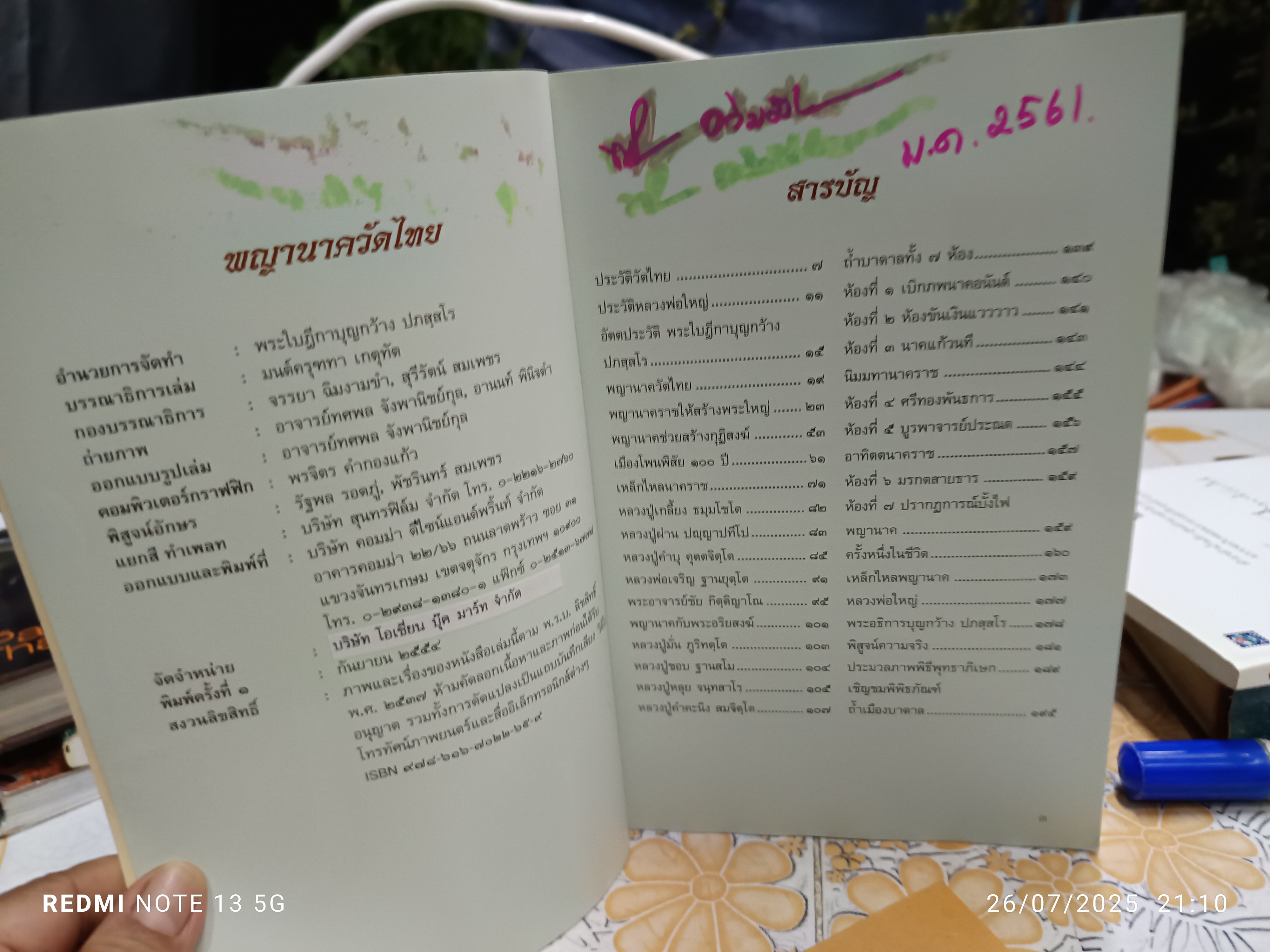 หนังสือพญานาควัดไทย เรื่องราวปาฏิหาริย์แห่งนาคพิภพ โดยพระใบฎีกาบุญกว้าง ปภสสโร