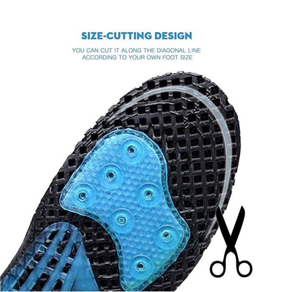 แผ่นรองพื้นรองเท้ากันกระแทก สำหรับวิ่ง Spring insole sport running (O6)