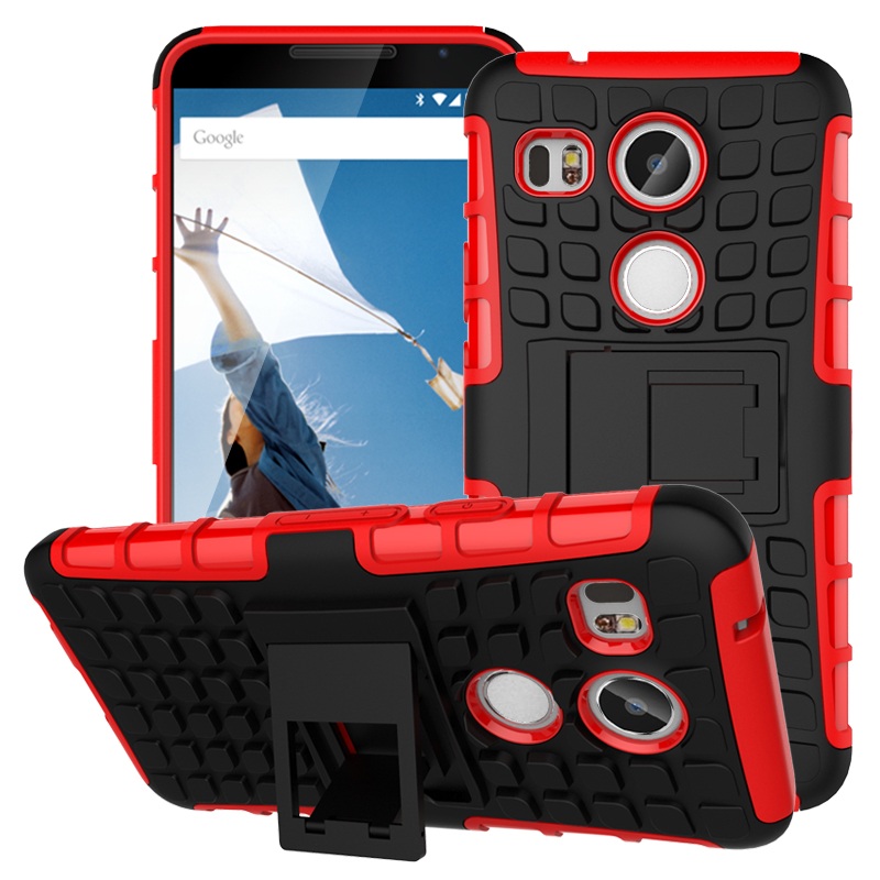 Case LG Nexus 5X เคส TPU PC Hybrid Case พร้อม Kickstand กันลื่นได้ดี สีสันสวยงาม