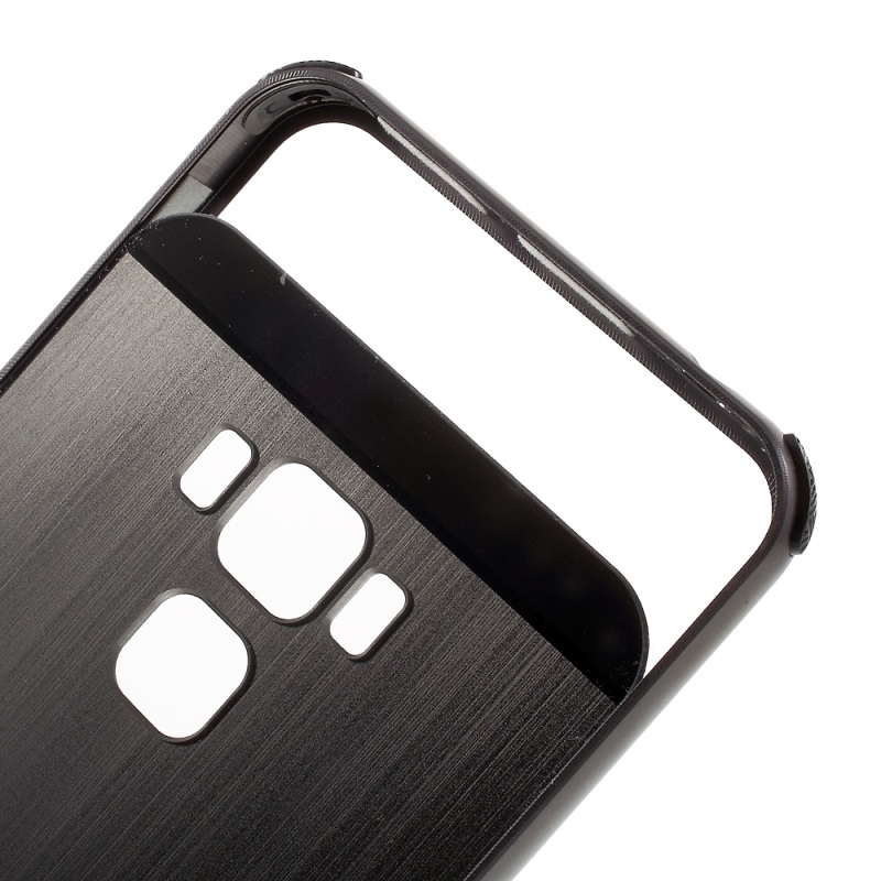 Case Asus Zenfone 3 Max ZC553KL เคสฝาหลัง ขอบโลหะ+แผ่นหลัง Plastic Slide-on Brushed Plating Hard Phone Case (Metal Bumper + PC)