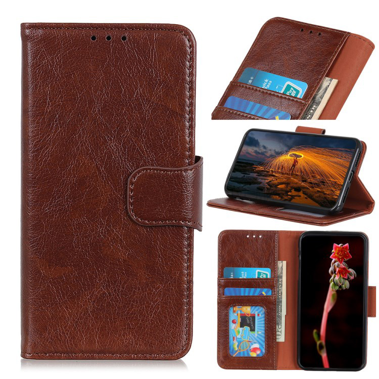 Case Xiaomi Mi Note 10 Lite #เคสฝาพับหนังแยกปิดฝาแม่เหล็ก Textured Split Leather Wallet Magnetic