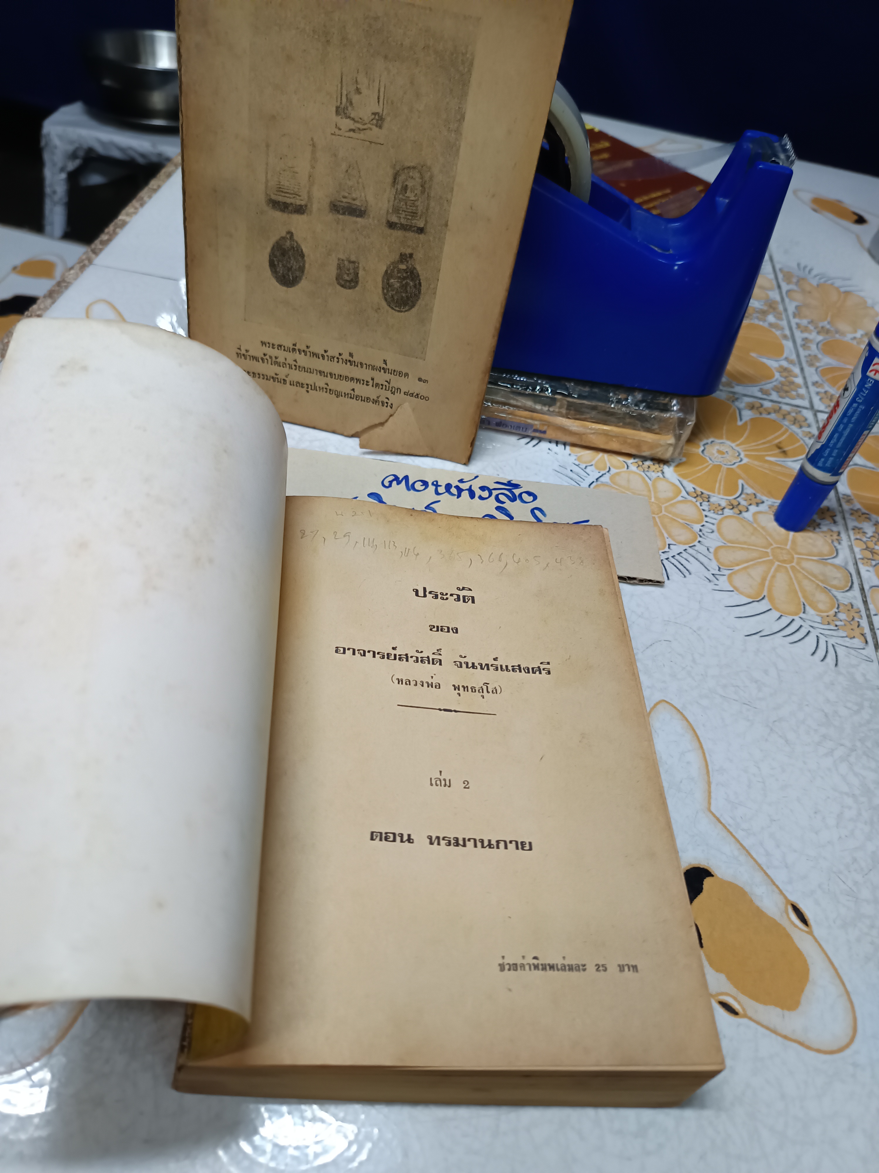 ประวัติ และ ประสบการณ์จริง ของ อ.สวัสดิ์ จันทร์เเสงศรี (หลวงพ่อ พุทฺธสุโส) เล่ม 1-2 ปี 2521-2522 / ** ตำหนิ ปกเล่ม 1 ไม่มี + เนื้อหาด้านหน้าหายไป 3 แผ่น
